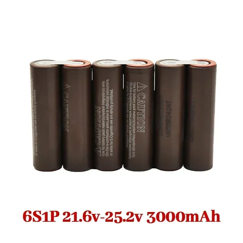 18650 HG2 3000mAh 6000mAh 20amps 3S 4S 5S 6S 8S 7.4V 12.6V 14.8V 18V 25.2V 29.6V for Screwdriver Batteries Weld Battery Pack: Blue