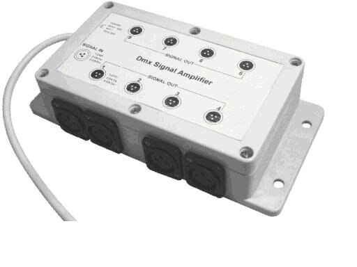 DMX signal amplifier;DC12V input optional;8 channel DMX Signal