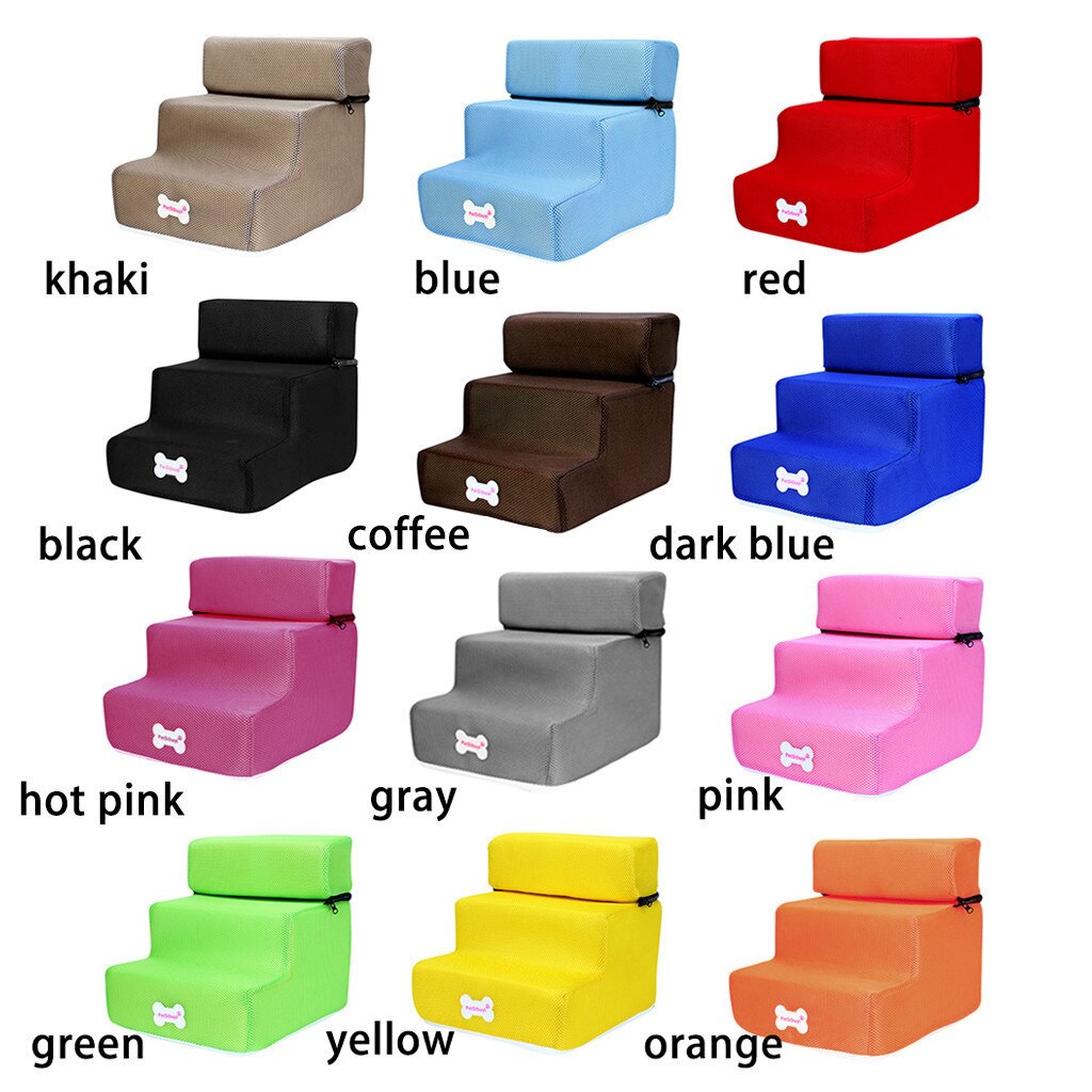 Breathable Mesh Foldable Pet Stairs Detachable Pet Bed Cat Dog Ramp 3 Step Stairs Detachable Pet Bed Pet Dieren Benodigheden