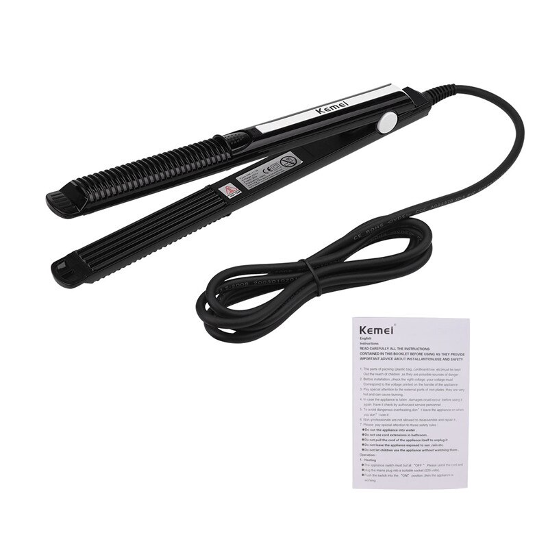 Electronic Hair Straightener Crimper Corn Plate Straightening Corrugated Iron Small Waves Hair Curler Styling Tool Accessory P46