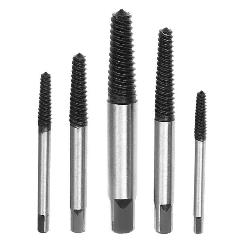 5Pcs/Set Screw Extractor Set Damaged Screw Removal Tools Screw Extract Tool with Storage Case screws removal tool Bolt Remover
