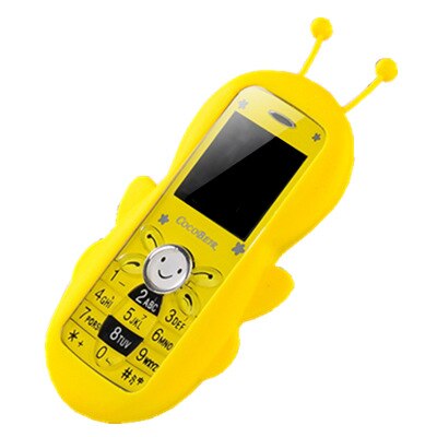 Mini Cute Cartoon Bar Phone Dual Sim Card Mobile Phone Bluetooth Student Child Cellphone With Camera: add 4GB TF card / yellow