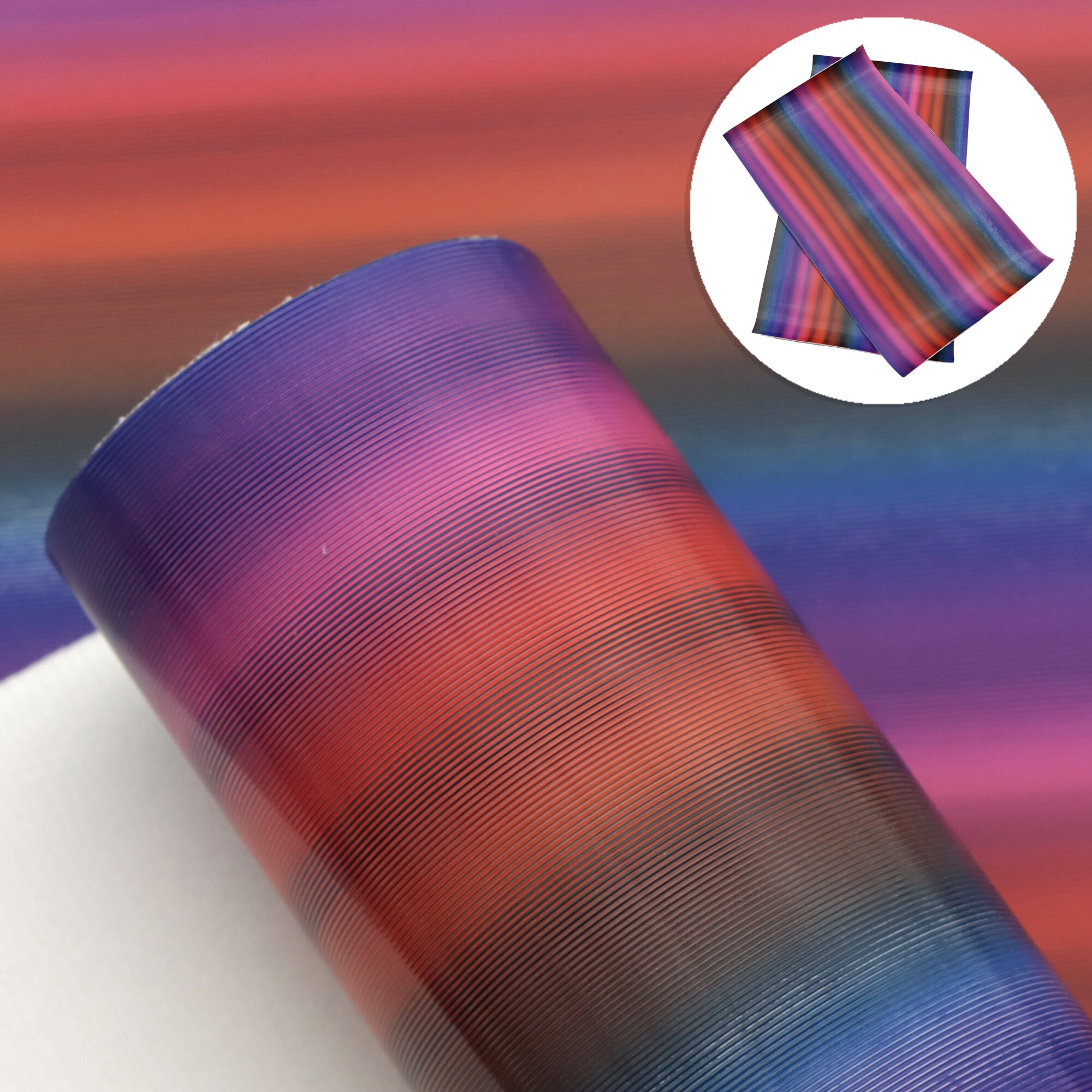 20*33cm 3D reja Bump textura raya Arco Iris gradiente Color piel sintética lámina para la ropa tapicería pendientes DIY lazos, 1Yc14043: 1116944002