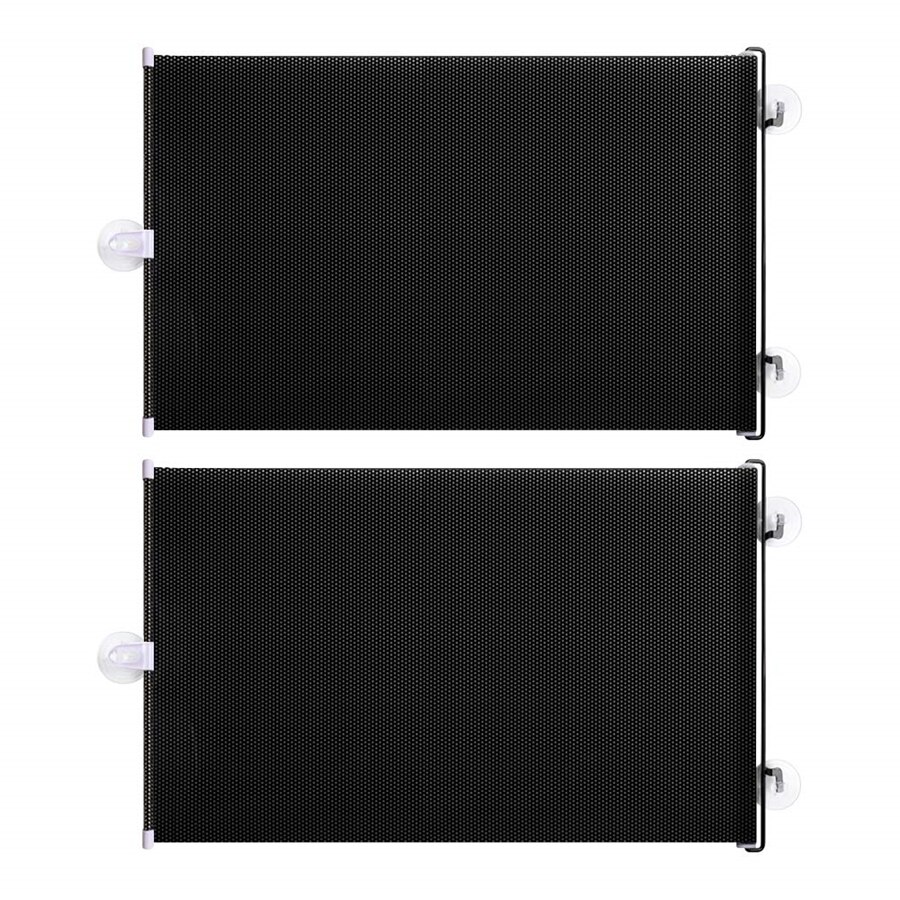 2X Car Front Side Window Retractable Blinds UV-proof Shield Visor w/ Suction Cup