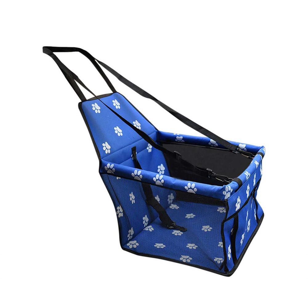 Funda de asiento elevador de coche para mascotas, alfombrilla para cesta, Protector automático, caja de viaje, plegable, de PVC: Azul