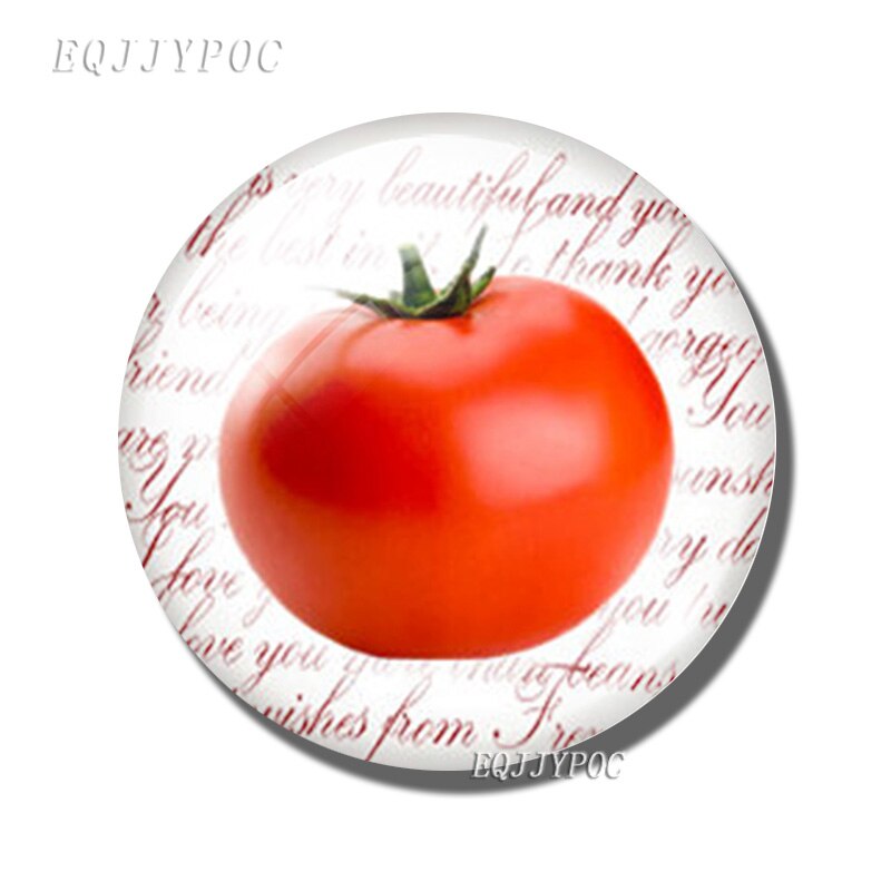 Fruit En Groente Koelkast Sticker Magnetische Avocado Perzik Tomaat Aardbei Orange Magneet Baby Onderwijs Home Decor: tomato
