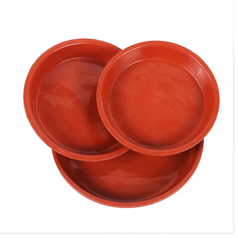4/10 Pcs Plastic Bloempot Lekbak Plant Pot Schotel Bloempot Chassis Lade Voor Vleezigheid Planter Tuin Balkon (rood)
