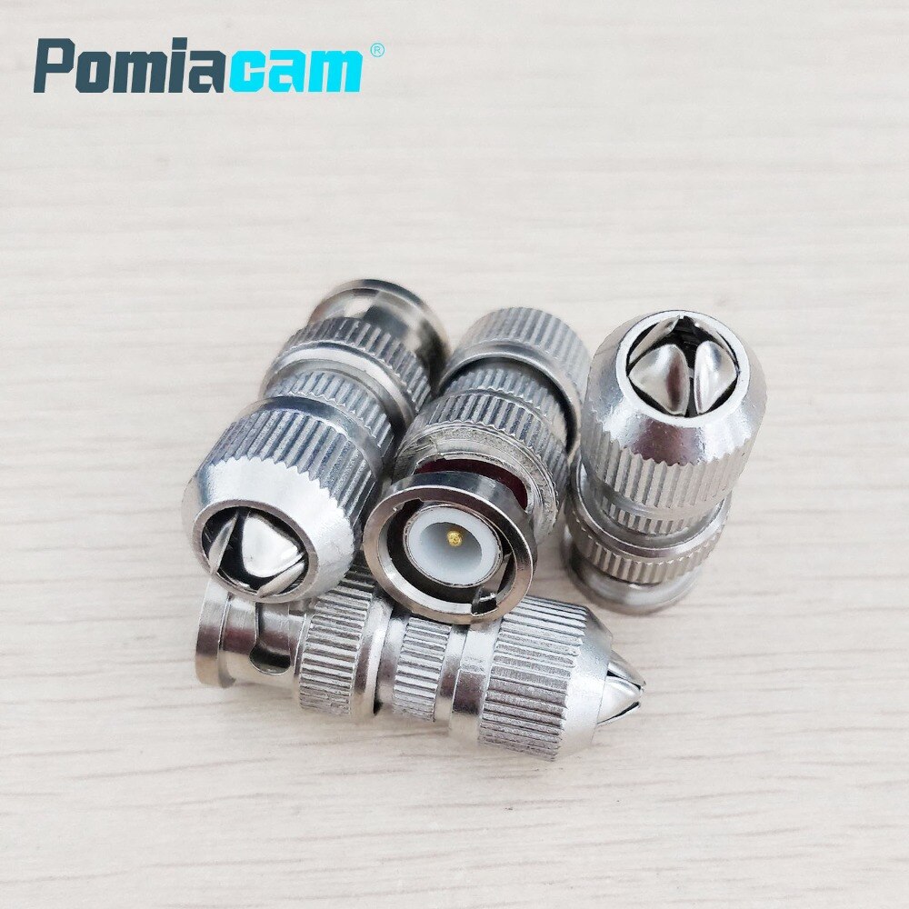 10 pcs/20 pcs optioneel Bnc schroef twist connector adapter plug socket voor coax soldeervrije hoofd surveillance camera video connector