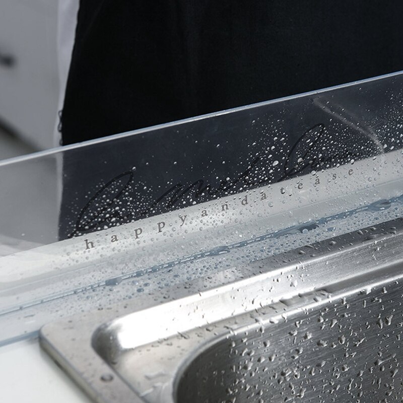 Transparent Sink Water Splash Guard Anti-Water Board Baffle Plate Waterproof Screen for Home Kitchen