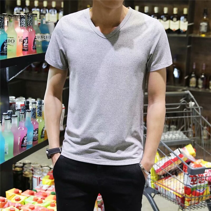Herr t-shirts sommar kort ärm o-ringad rand tryckt lös smal t shirt herr toppar tee storlek m-xxl