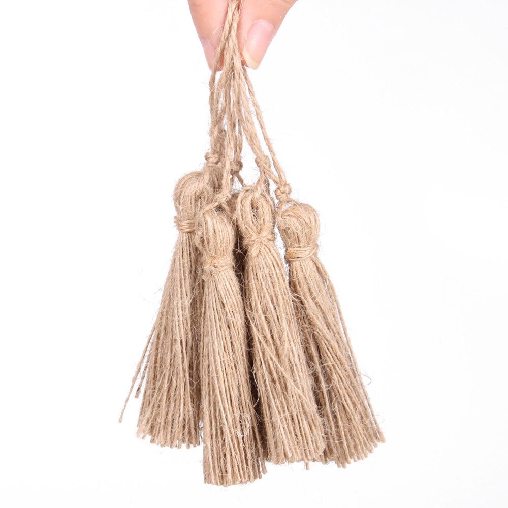 Cordons d'embellissement pampilles en Jute naturelle