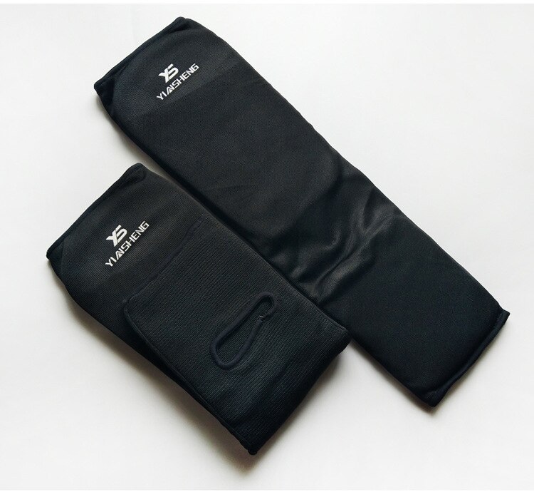Thichen sport benskydd kickboxningsskydd taekwondo eva boxning leggings benbenen karate mma muay thai benskydd skydd: Svart / Xl