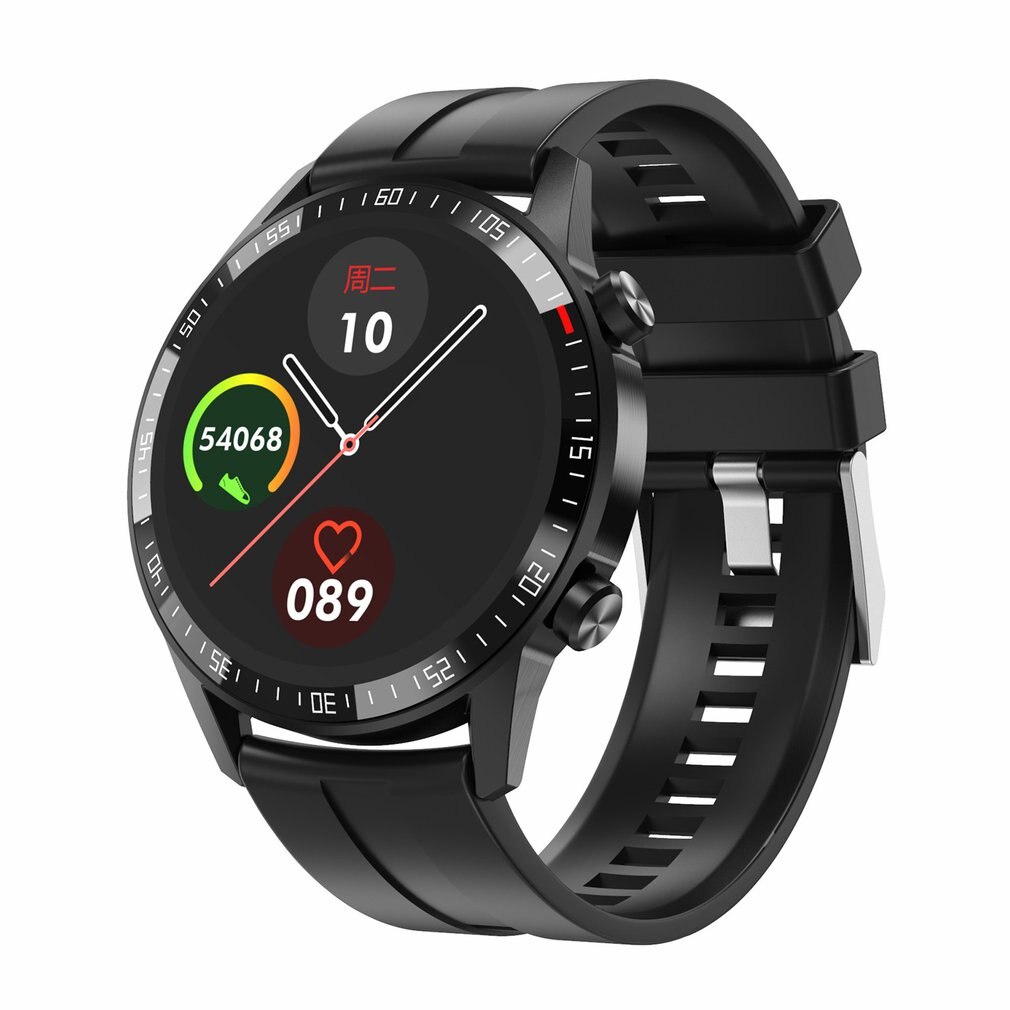 Multifunction Practical Large Screen Q88 Smart Watch Music Alarm And Dustproof Large Capacity Male Smart Watch: Black