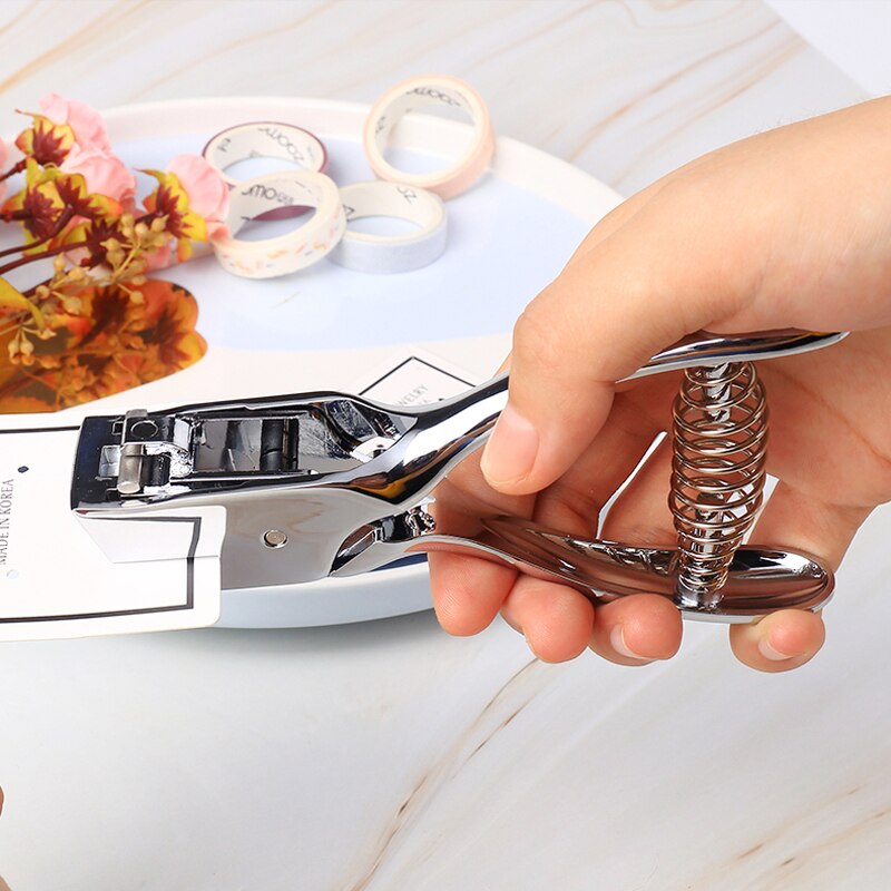 Certificate ID Card Hole Puncher Oval Slot Punch Paper Cutter Planner Scrapbooking Tool Office Stationery School Supplies