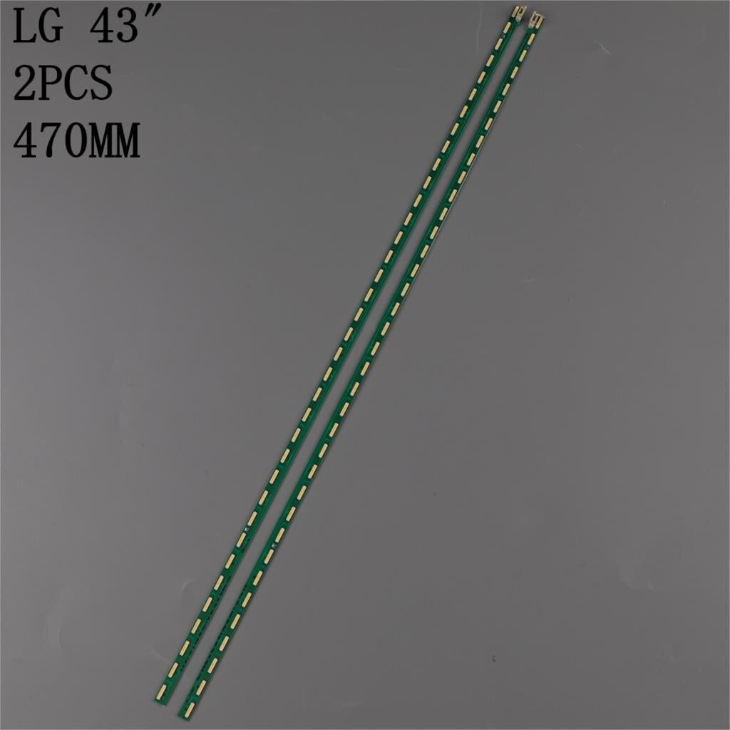 Kit 2 Stuks 36LED 47Cm Led Strip Voor Lg 43LF5400 43LF5900 MAK63207801 G1GAN01-0794A G1GAN01-0793A 43Inch Fhd R L MAK63207801A