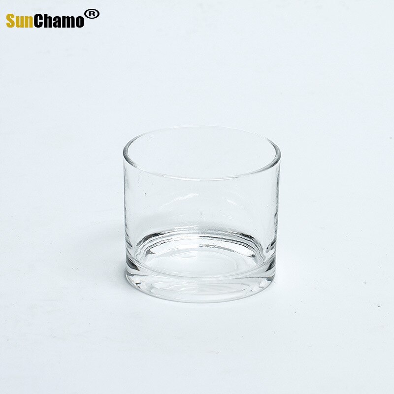 Macetas de vidrio cuadradas pequeñas y transparentes, jarrón y vaso para plantas, 10x10CM