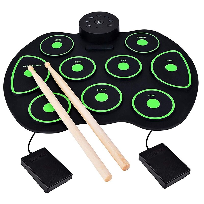 Batterie électronique à Air Avec Détection De Mouvement - Kit Débutant Portable Pour Enfants Et Adultes - Batterie Virtuelle Sans Bruit - 6