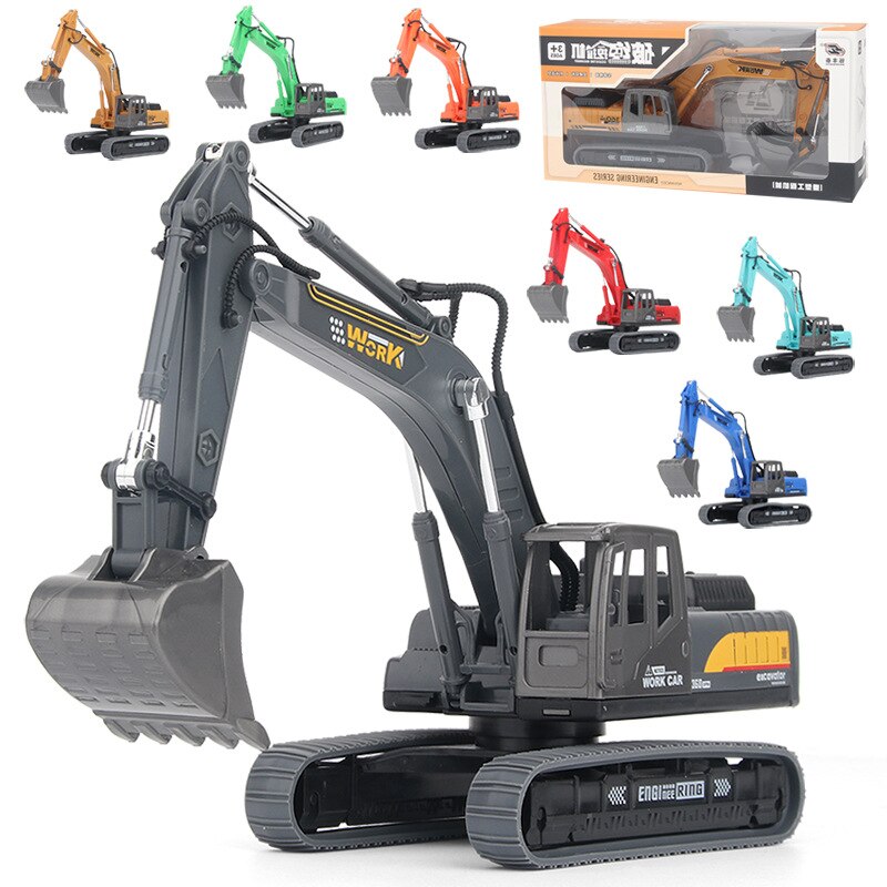 Inertia Excavator Model Engineering Vehicle Children Toy