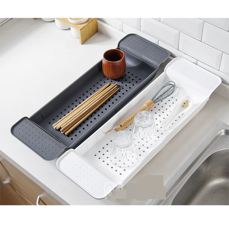 Bath Shelf over Bath Tray Plastic Bath Caddy Bath Rack Bathtub Board Adjustable Bathtub Tray Phone Holder Bathroom Accessories