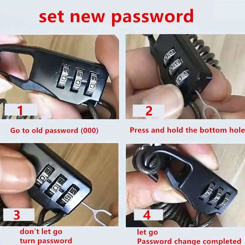 Mini candado de combinación de plástico, candado con dígitos, código, número, contraseña, candado de seguridad para viajes, candado para equipaje, gimnasio