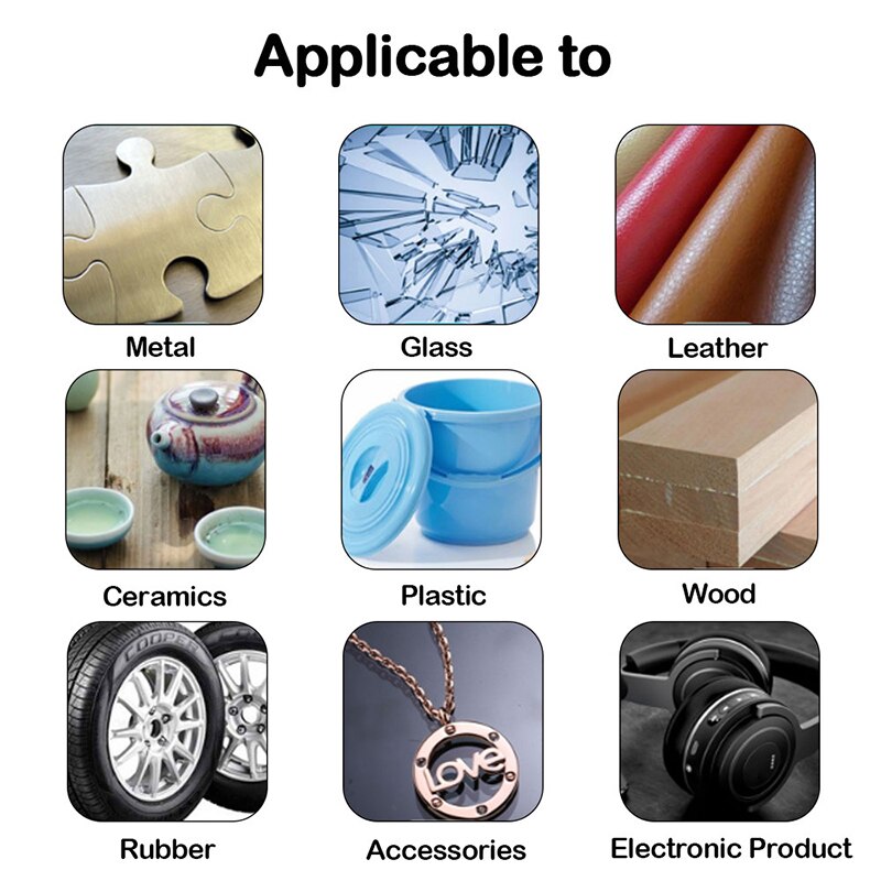 Instant lim multi-purpose super selvklebende gjør-det-selv bærbare for hjemme metall plast @ls