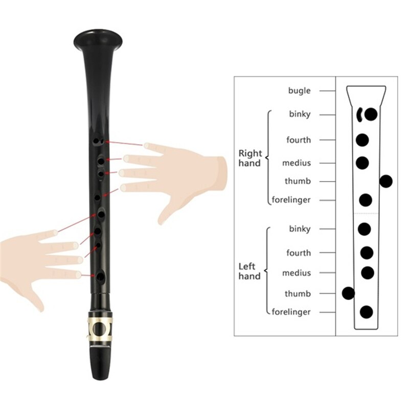Mini Pocket Saxofoon Draagbare Effen Saxofoon Kleine Saxofoon Met Sax Rieten Draagtas Tand Pasta 'S Voor Beginners