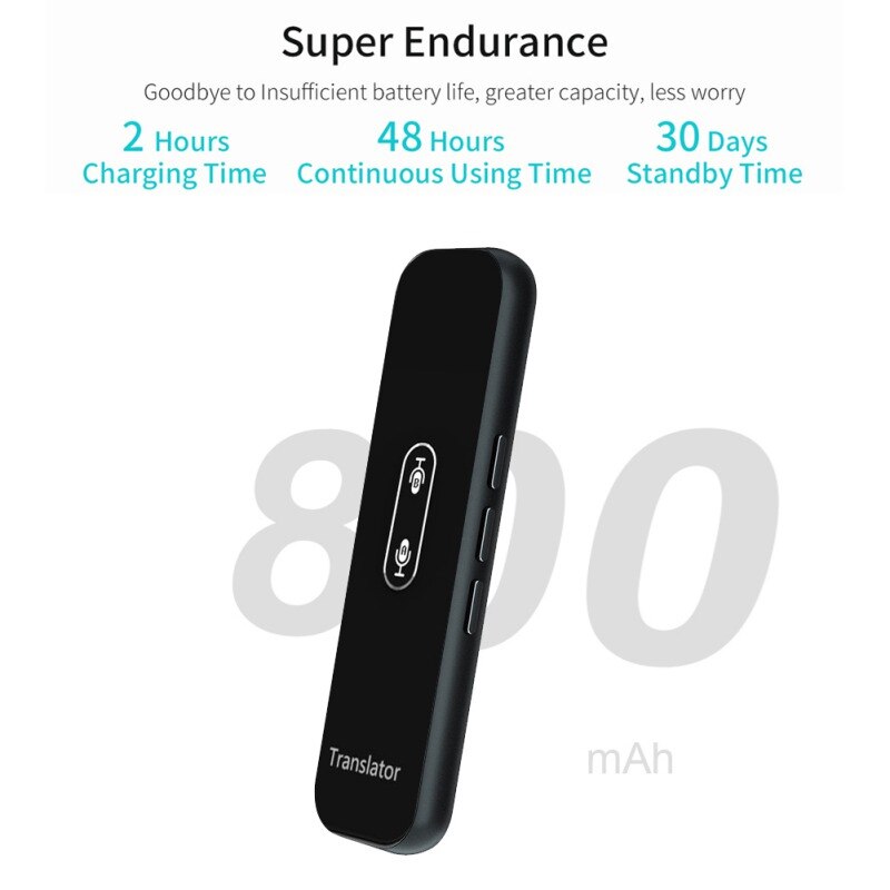 G6X Intelligent Translator ,Smart Instant Real Time Voice 40 Language Translator For IPhone Android Smart Phone