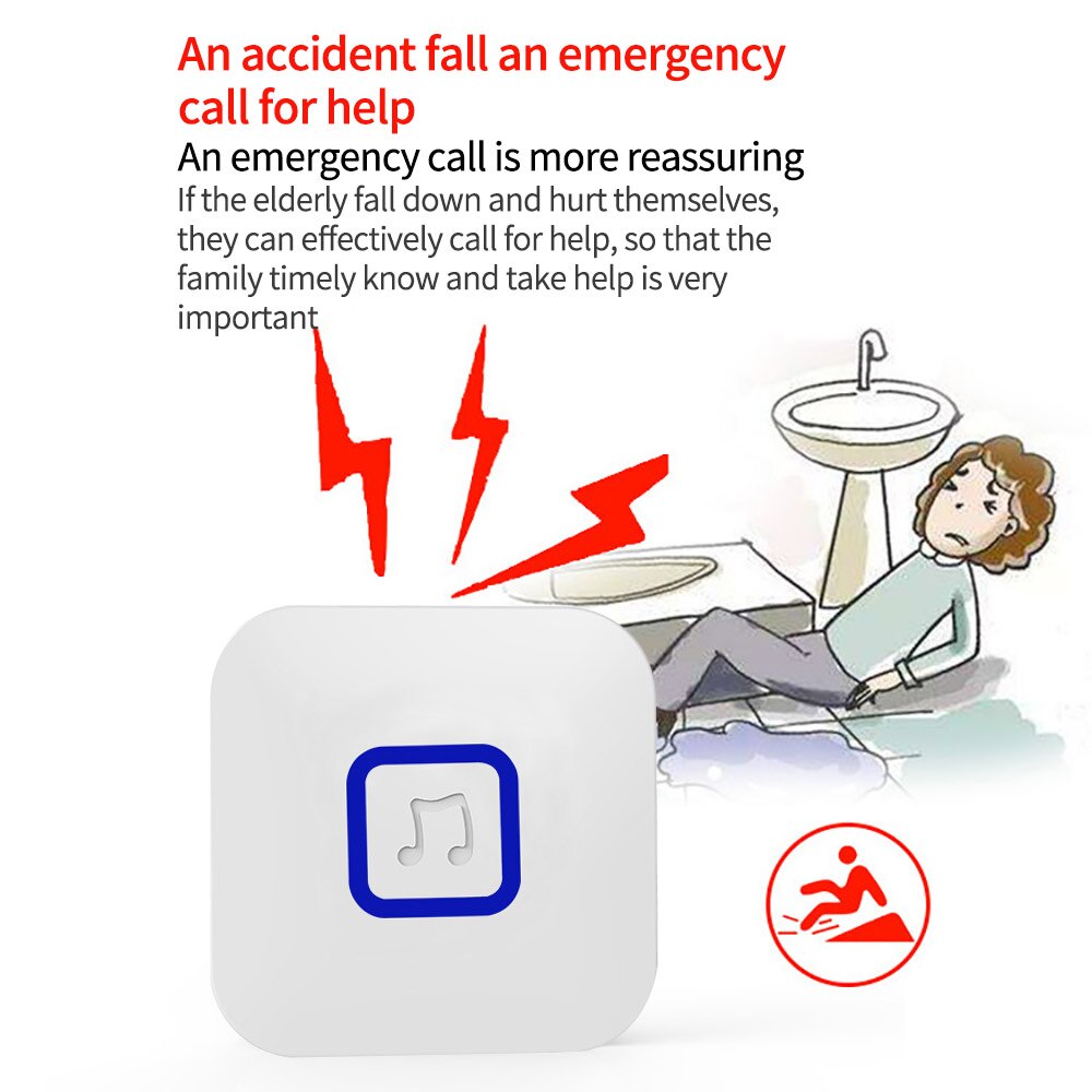 Home Welcome Doorbell Intelligent Wireless Doorbell Waterproof Remote EU US smart Door Bell 52 Chimes Welcome Door Bell