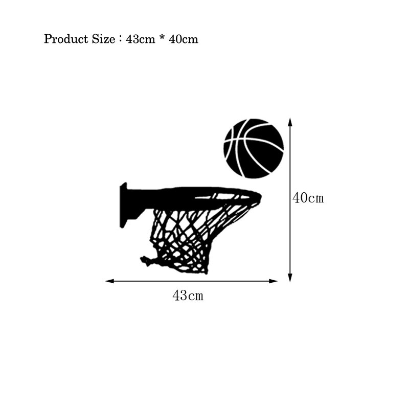 Basketball hoop Wall Sticker living room for home decoration art decals PVC Removable sports Wall edge Stickers
