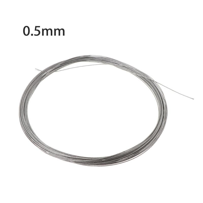10m Stainless Steel Wire Rope Soft Fishing Lifting Cable Steel Wire Rope