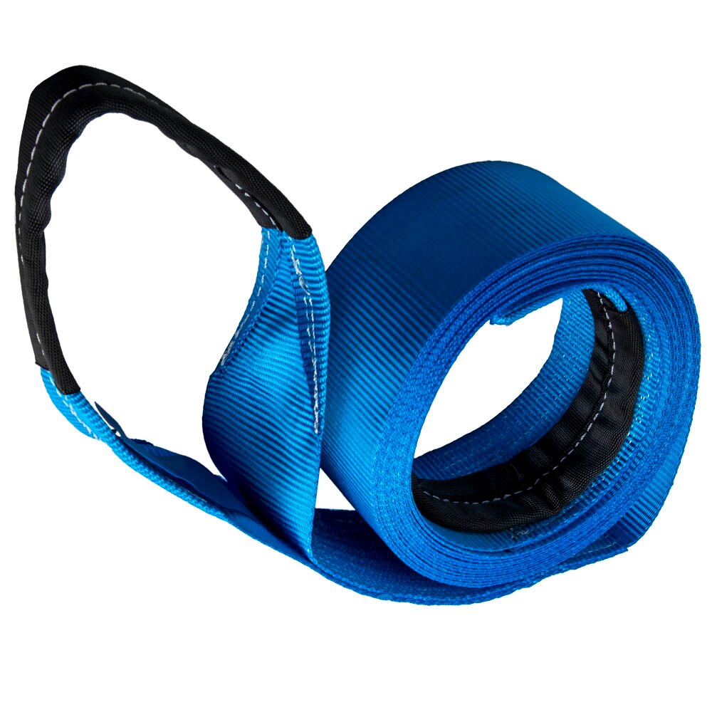 4" x 30ft Heavy Duty Recovery Winch Tow Loop Strap 4x4 Rope Chain Towing Tow