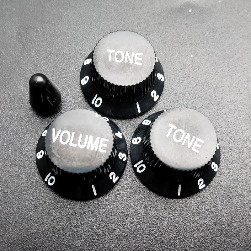 Arnés de cableado eléctrico para guitarra con cable interruptor de 5 vías 2T1V SSS Pickup para guitarra eléctrica ST negro-blanco