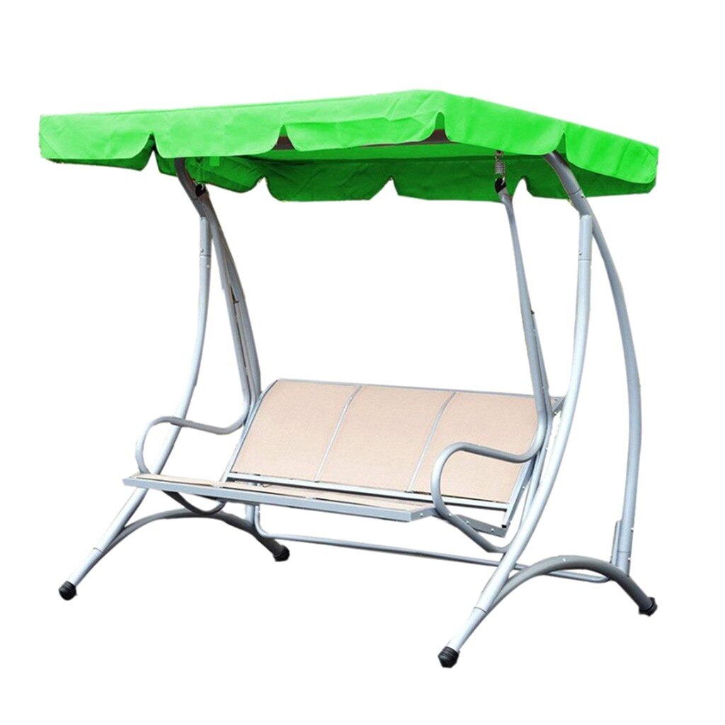Doppel draussen Garten Schaukel Abdeckung Baldachin Ersatz Schatten Tuch 142x120x18cm