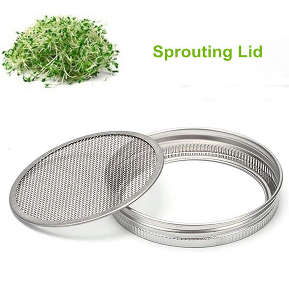 Rvs Zaad Kiemen Screen Covers Filters Met Beugel Zaad Sprouter Kieming Cover Cap