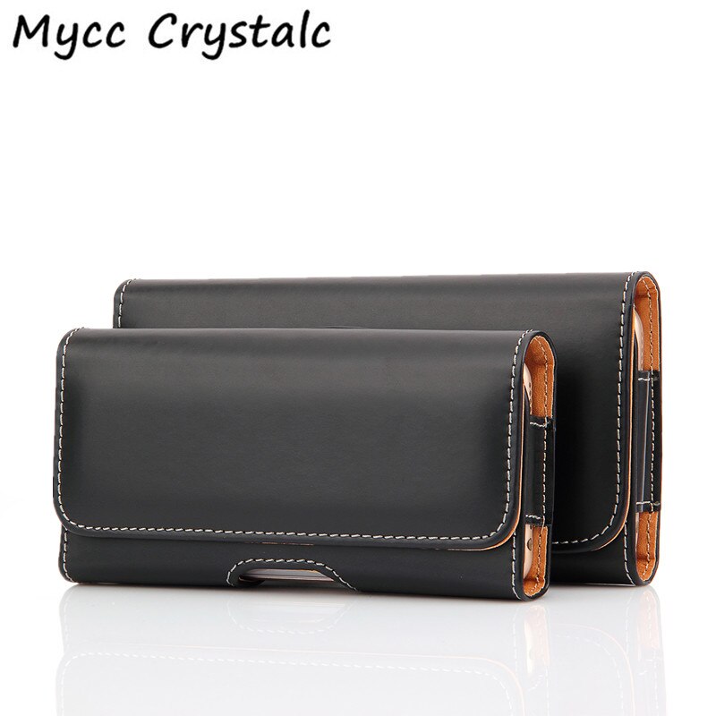 Universal Holster Skin Waist Hanging Belt Clip Leather Pouch Case For Vivo Z1 S7 X27 V15 V9 Y83 Pro iQOO Neo Y15 Y12 Z5x Y3