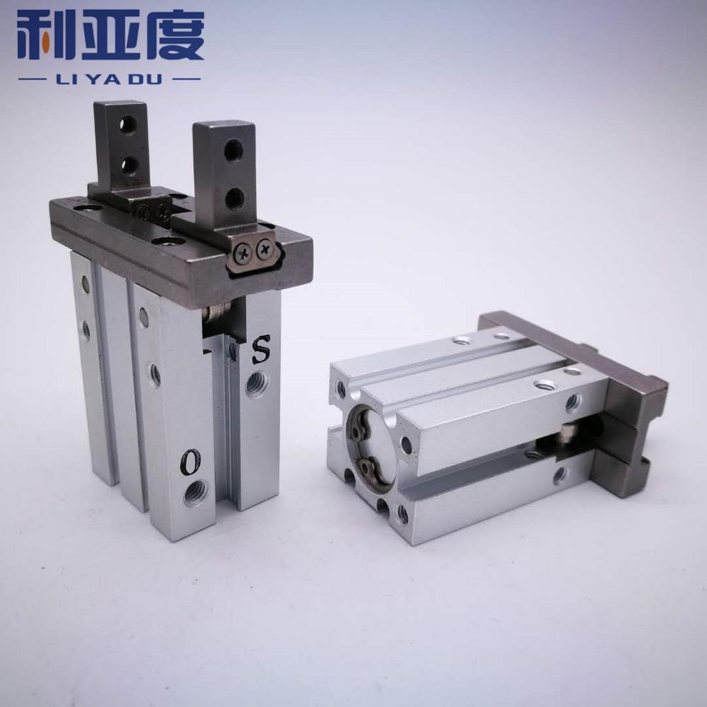 MHZL2-10D SMC type finger air cylinder long stroke parallel open and closed type gas claw pneumatic finger MHZL2-10D1 MHZL2-10D2