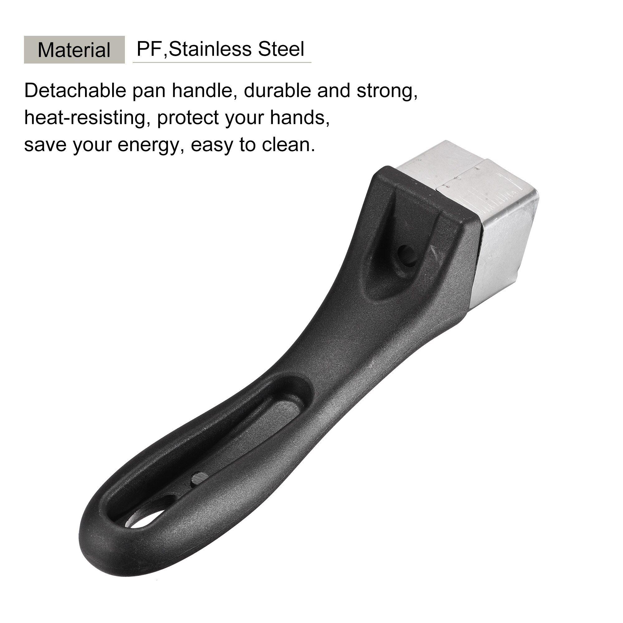 Uxcell Pan Replacement Handle 165mm/6.5inch with Screw Nonstick Saucepan Cookware Stainless Steel Handle