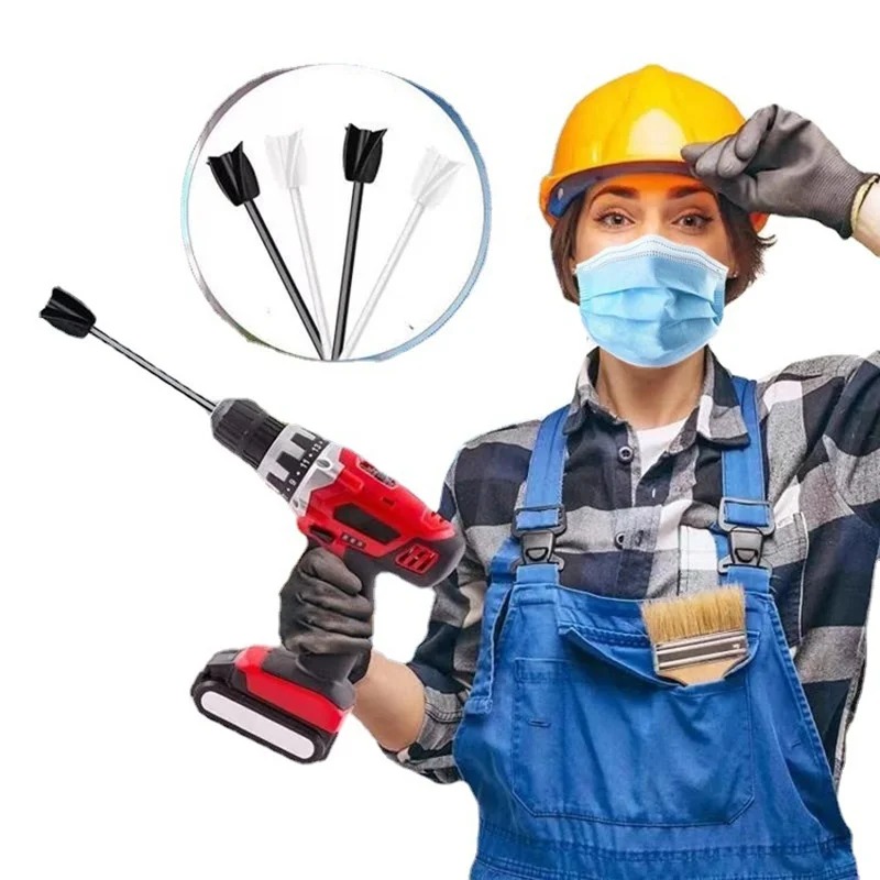 Epoxy Mixer Paint Drill Attachment Paddle Consistency Liquids Resin Head Stirrer Spiral Blade Stirring Rod Tool Epoxy Mixer Pain
