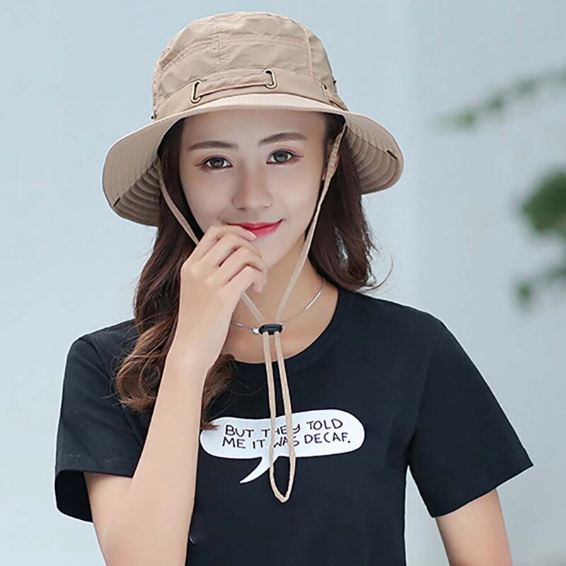 Outdoor Sun Hat, Waterproof Fishing Hat Sun Protection Summer Boonie For Men And Women Foldable Bucket Hat For Hiking2020