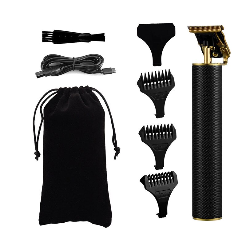 CkeyiN T9 Haar Trimmer Haarschneidemaschine Skelett Schlag kabellos Trimmer Männer Glatze Haar Haarschneidemaschine beenden Haar Schneiden Maschine: Schwarz