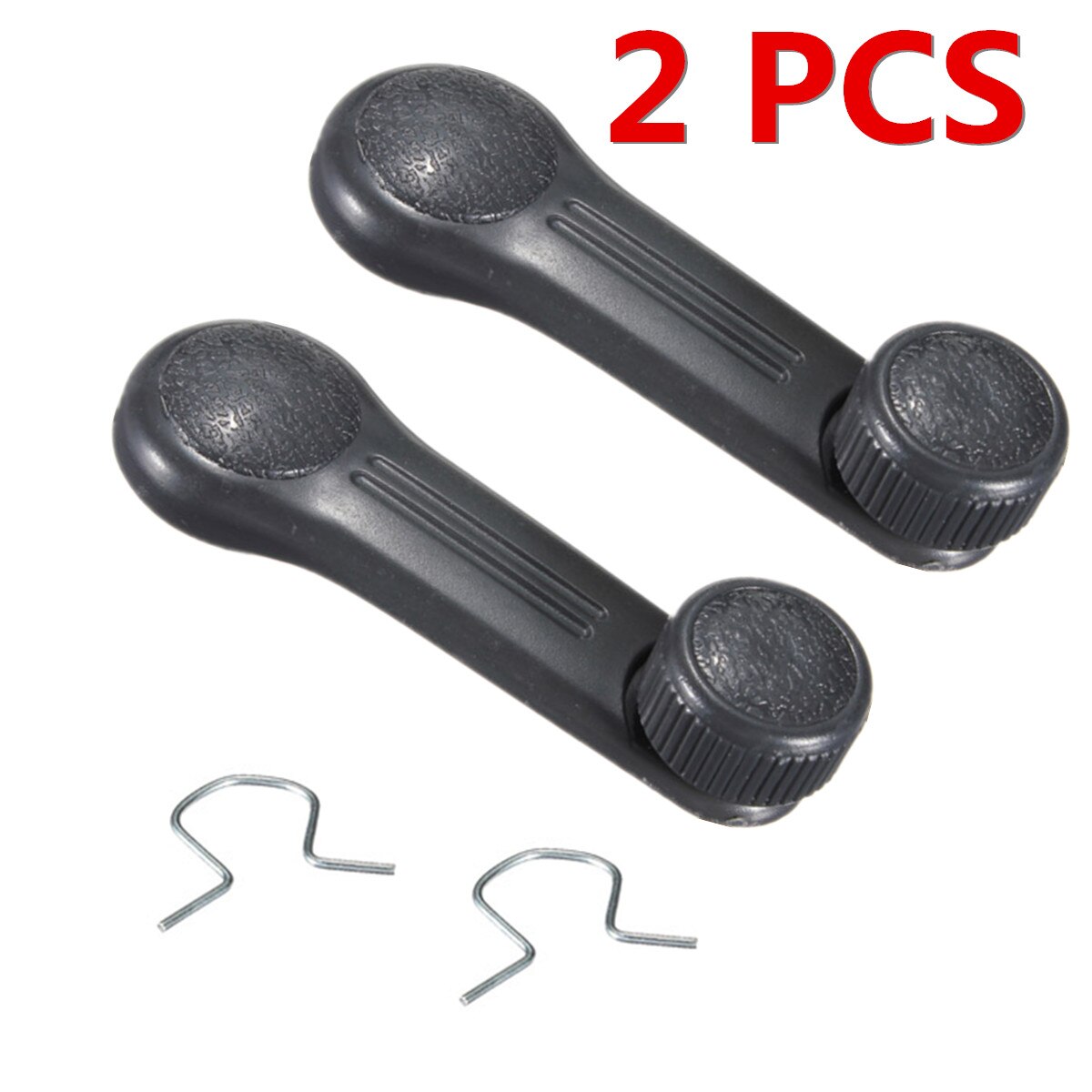 Reemplazo de perilla de manija de puerta, bobinadora de ventana para Hyundai Accent 1996 Excel 1994 1995 1996 1997 1998 199 2000, 1/2 Uds.