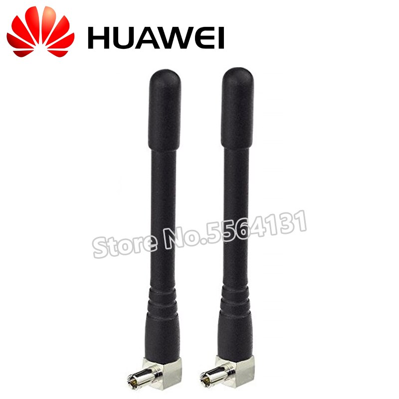 1 par 4g wifi  ts9 antenne trådløs router antenne til huawei  e5377 e5573 e5577 e5787 e3276 e8372 zte  mf823 3g 4g modem: Sort