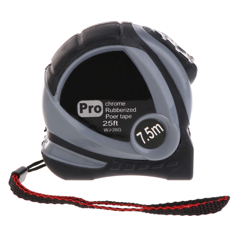 5m/7.5m Retractable Measuring Tape Auto Lock Measure Ruler Rubberized Metric Measuring Tape