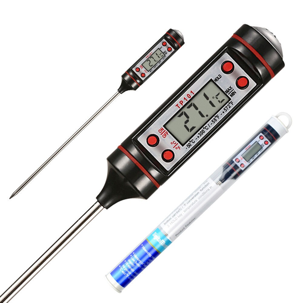 Digital Thermometer Kitchen Probe Candle Making Measure Liquid Soy Paraffin Wax Melts Household Cooking Thermometer Milk BBQ