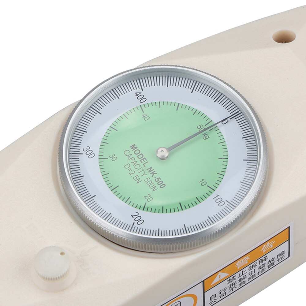 Draagbare wijzertype duw-trek krachtmeter meter tester nk -10 analoge dynamometer meetinstrumenten met n/kg eenheid weergave