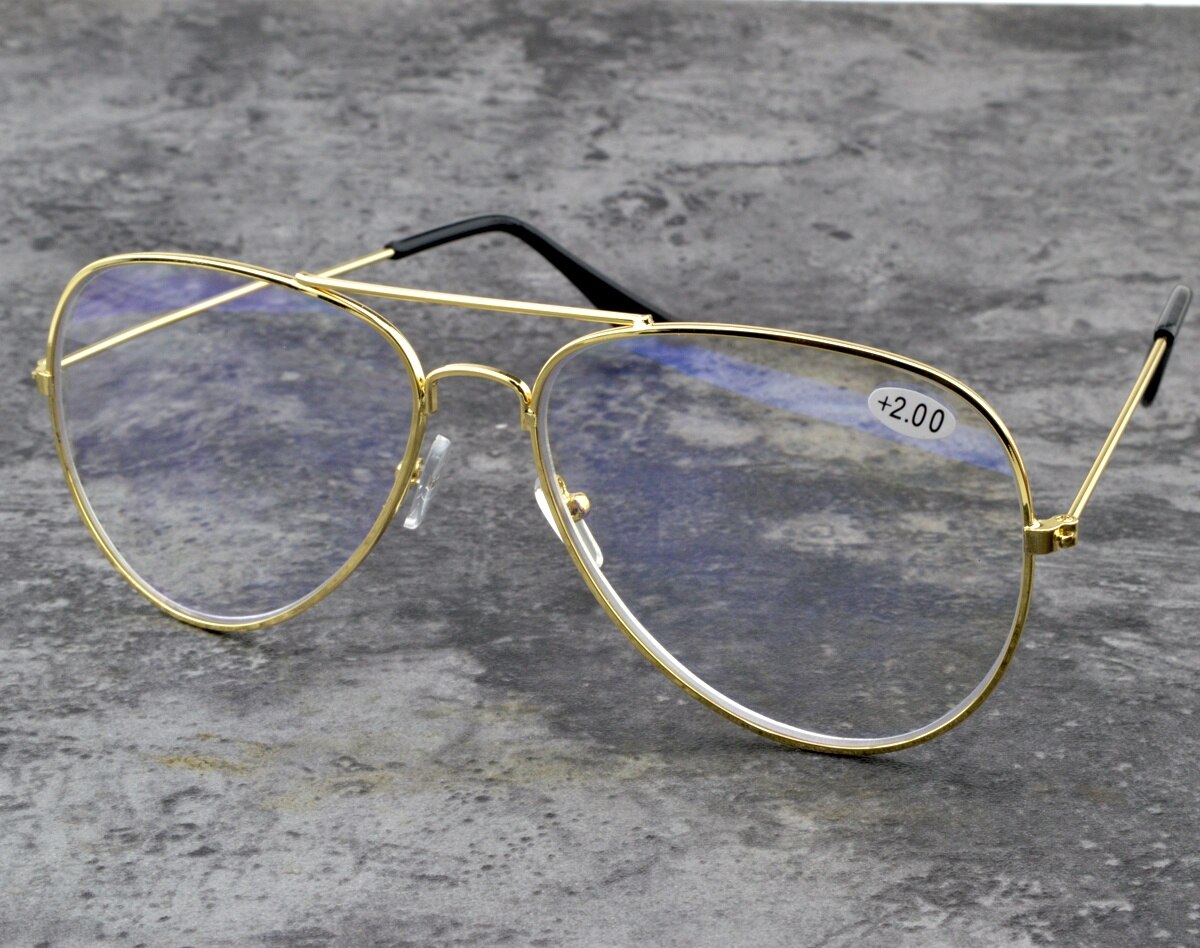 Lunettes de lecture à Double pont pour hommes et femmes, Style Aviation progressif, voir de loin et voir de près + 1 à + 4