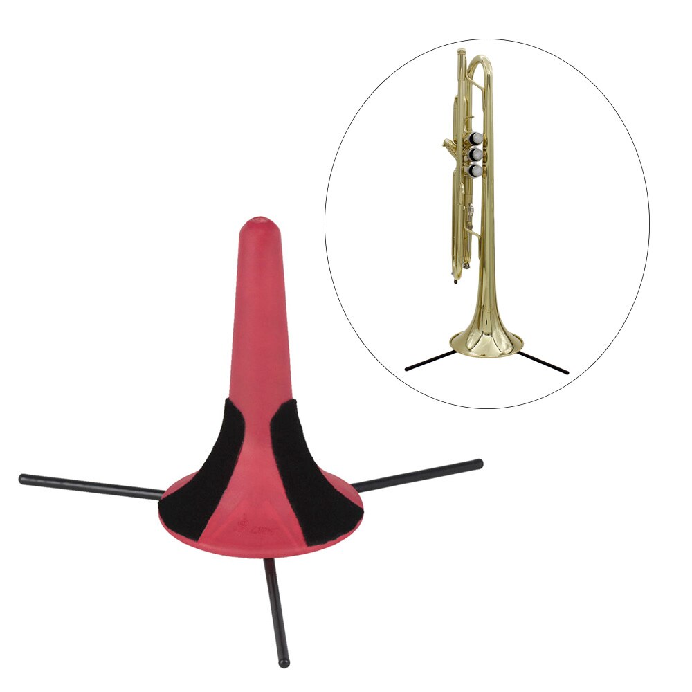 Portable Foldable Trumpet Tripod Holder Stand Metal Leg Accessories Brass Instrument