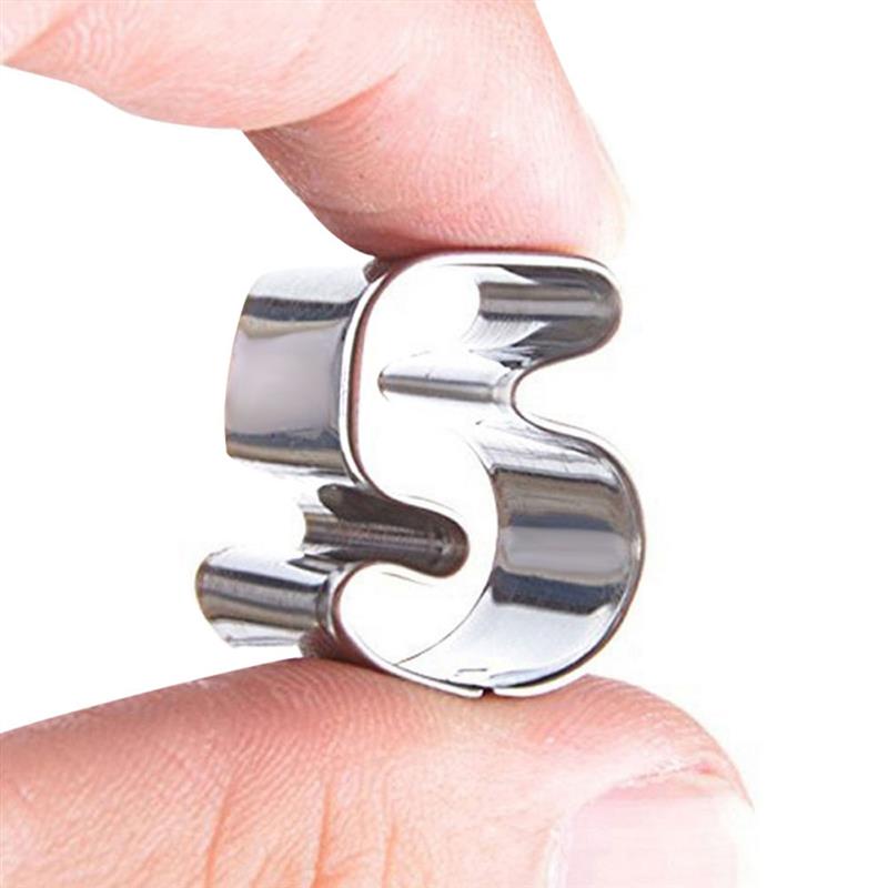 Cortador de galletas de acero inoxidable, molde con forma de letra y número del alfabeto, utensilios para hornear, DIY, 37 Unidades
