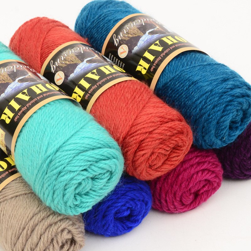 100g / ball mohair ull heklegarn for håndstrikking myk genser lue skjerf kashmirtråd laine a tricoter visan