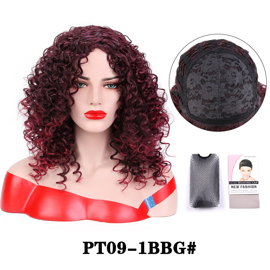 Leeons Natural Black Braided Wigs With Bangs Summer Short Wig For Women Box Braid African Wig Heat Resistant Synthetic Fiber: pt09 1b bg